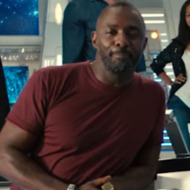 here s idris elba with the rest of the star trek...